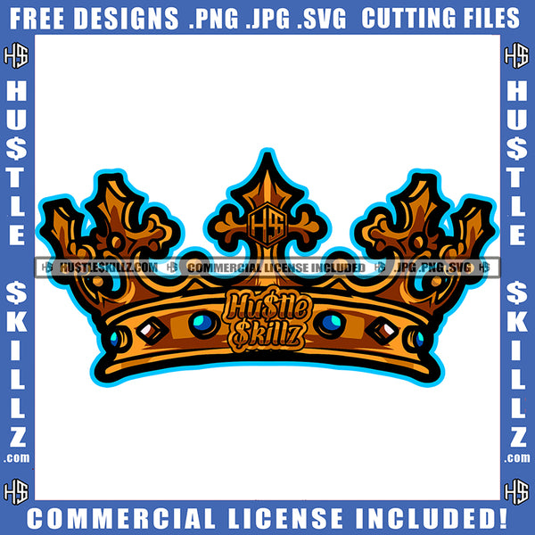 Crown Colorful Artwork Design Element King Queen Crown Symbol SVG JPG PNG Vector Clipart Cricut Cutting Files