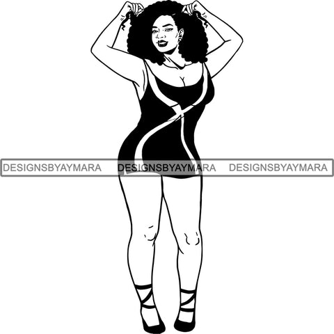 Afro Caribbean Jamaica Goddess SVG Cutting Files For Silhouette Cricut and More