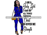 July Birthday Queen Goddess Divas Classy Lady God Quotes .SVG .EPS .PNG Vector Clipart Perfect For Printing Not For Cutting