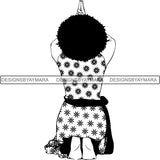 Afro Woman Praying God Goddess Diva Classy Lady .SVG Cut Files For Silhouette and Cricut
