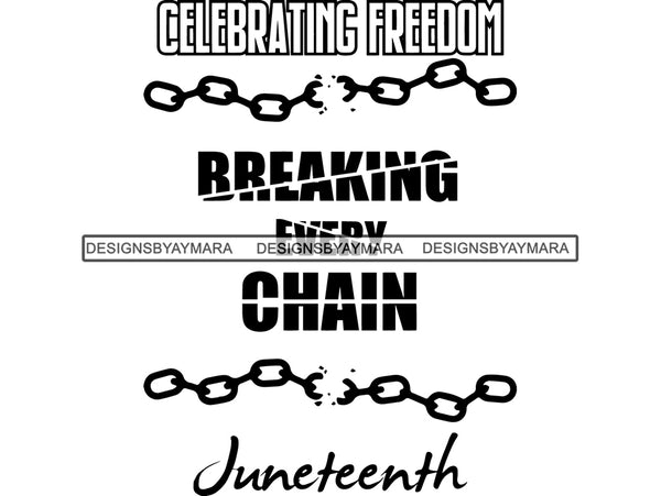 Juneteenth SVG Quotes Cut Files For Silhouette and Cricut
