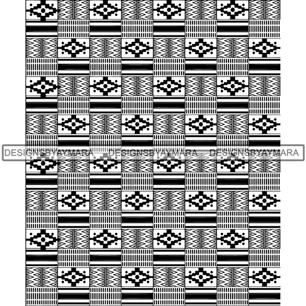 Kente African Pattern African American Culture SVG Cutting Files For Cricut and Silhouette