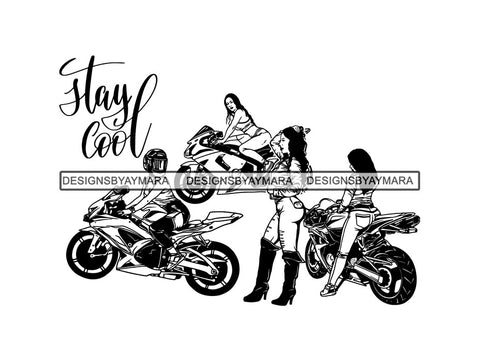Biker Woman SVG Speed Angels Sexy Goddess Queen Power Diva Classy Lady .SVG .EPS .PNG Vector Clipart Digital Cricut Circuit Cut Cutting