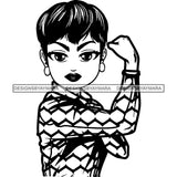 Afro Strong Classy Lola Flexing Believe in Yourself .SVG Cutting Files For Silhouette and Cricut and More!