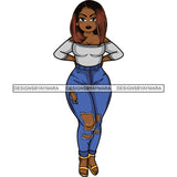 Afro Lola Sassy Exotic Curvy Thick Goddess .SVG Cutting Files For Silhouette and Cricut and More!