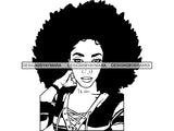 Afro Goddess SVG Fabulous Woman Power Independent Woman Afro Queen Diva Classy Lady SVG PNG EPS JPG Clipart Cutting Cut Cricut T-shirt Design