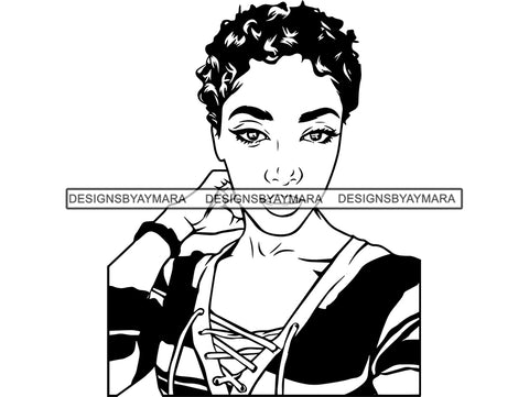 Afro Goddess SVG Fabulous Woman Power Independent Woman Afro Queen Diva Classy Lady SVG PNG EPS JPG Clipart Cutting Cut Cricut T-shirt Design