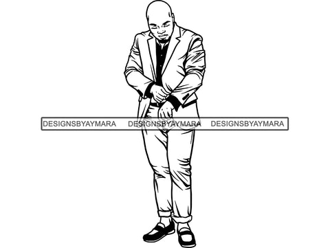 Afro Man #46 SVG Cut Files For Silhouette and Cricut