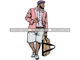Sexy BBW Man Model Confidence Power Male Attractive Men .SVG .JPG .PNG With Transparent Background Vector Clipart Not For Cutting