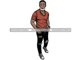 Sexy Man Model Confidence Power Male Attractive Men .SVG .JPG .PNG With Transparent Background Vector Clipart Not For Cutting