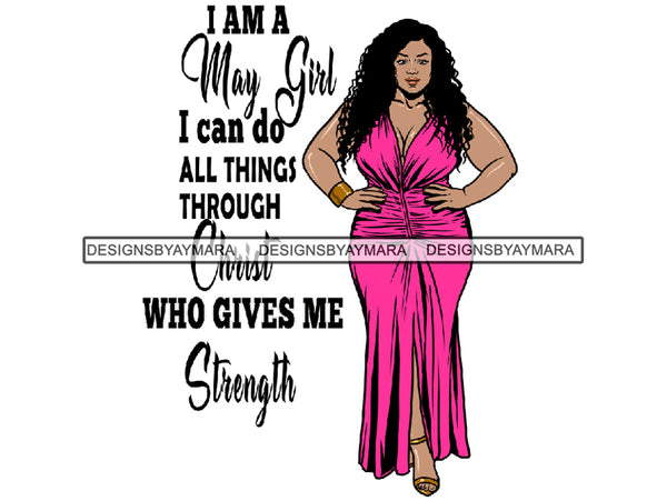 May Birthday Queen Goddess Divas Classy Lady God Quotes .SVG .EPS .PNG Vector Clipart Perfect For Printing Not For Cutting