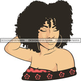 Afro Melanin Popping Blessed Life Quotes SVG Cutting Files For Silhouette Cricut and More