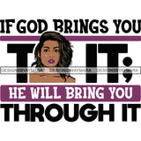 Bundle 20 Afro Woman God Lord Life Quotes SVG Cutting Files For Silhouette and Cricut and More!