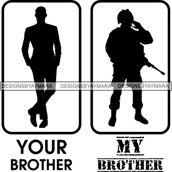 Military Quotes SVG Cut Files For Silhouette Cricut and More