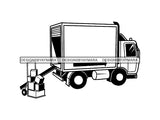 Moving Move Truck Transport Transfer Cargo Carrier Delivery Lift Order Box Deliver Vehicle Load .PNG .SVG Clipart Vector Cricut Cut Cutting