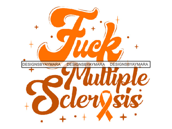 Multiple Sclerosis Awareness PNG Files For Print Not For Cutting