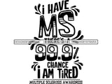 Multiple Sclerosis Awareness SVG Quotes Cut Files For Silhouette and Cricut