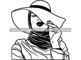 Beautiful Muslim Woman SVG Hijab Covered Goddess Queen Diva Classy Lady  .SVG .EPS .PNG Vector Clipart  Cricut Circuit Cut Cutting