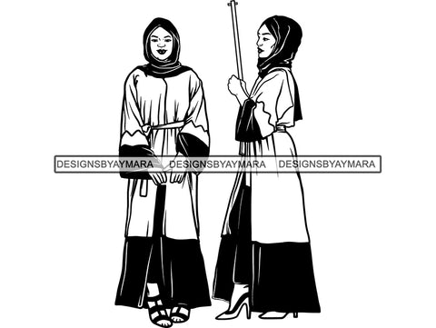 Beautiful Muslim Woman SVG Hijab Covered Goddess Queen Diva Classy Lady  .SVG .EPS .PNG Vector Clipart  Cricut Circuit Cut Cutting
