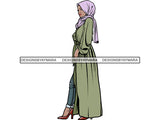 Muslim Woman #10 PNG File For Print
