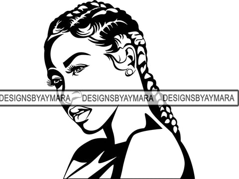 Afro Woman SVG Fabulous African American Ethnicity Queen Diva Classy Lady .SVG .EPS .PNG Vector Clipart Cricut Circuit Cut Cutting