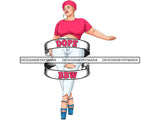 Pretty Thick BBW Woman Goddess Confidence Glamour Queen Diva Classy Lady Beautiful Big And Bougie  PNG With A Transparent Background JPG Vector Clipart Not For Cutting