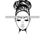 Beautiful Woman SVG Make Up Artist Fabulous Queen Diva Classy Lady Princess Hairstyle Lips Eyelashes SVG PNG EPS JPG Vector Cricut Cutting Circuit Cut