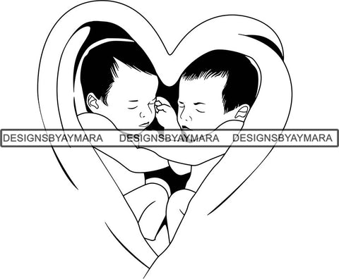 Baby Newborn SVG File For Silhouette and Cutting
