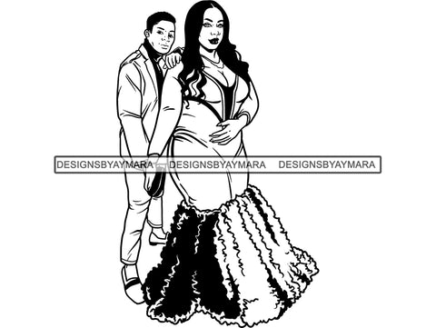 Prom Couple Queen Dress Woman Goddess Sexy Diva Classy Lady .JPG .SVG.PNG .EPS Vector Clipart Silhouette Cutting Cut Cricut