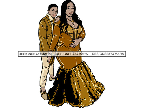 Prom Couple Queen Dress Woman Goddess Sexy Diva Classy Lady .JPG .SVG.PNG With A Transparent Background Vector Clipart Not For Cutting