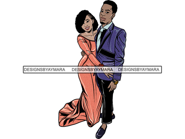 Prom Couple Queen Dress Woman Goddess Sexy Diva Classy Lady .JPG .SVG.PNG With A Transparent Background Vector Clipart Not For Cutting