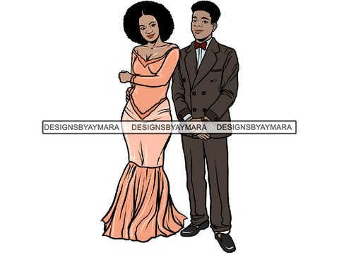Prom Couple Queen Dress Woman Goddess Sexy Diva Classy Lady .JPG .SVG.PNG With A Transparent Background Vector Clipart Not For Cutting