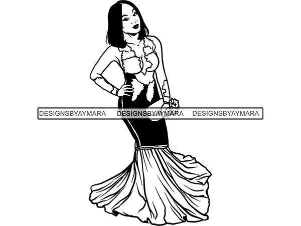 Prom Queen Dress Woman Goddess Sexy Diva Classy Lady .JPG .SVG.PNG .EPS Vector Clipart Silhouette Cutting Cut Cricut