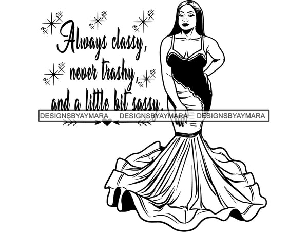 Prom Queen Dress Woman Goddess Sexy Diva Classy Lady .JPG .SVG.PNG .EPS Vector Clipart Silhouette Cutting Cut Cricut