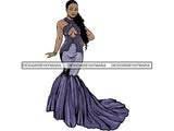 Prom Queen Dress Woman Goddess Sexy Diva Classy Lady .JPG .SVG.PNG With A Transparent Background Vector Clipart Not For Cutting