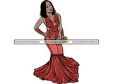Prom Queen Dress Woman Goddess Sexy Diva Classy Lady .JPG .SVG.PNG With A Transparent Background Vector Clipart Not For Cutting