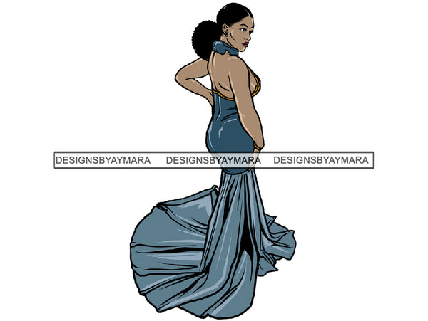 Prom Queen Dress Woman Goddess Sexy Diva Classy Lady .JPG .SVG.PNG With A Transparent Background Vector Clipart Not For Cutting