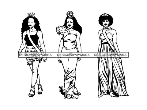Black Queen SVG File for Silhouette and Cricut