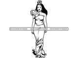 Black Queen SVG File for Silhouette and Cricut