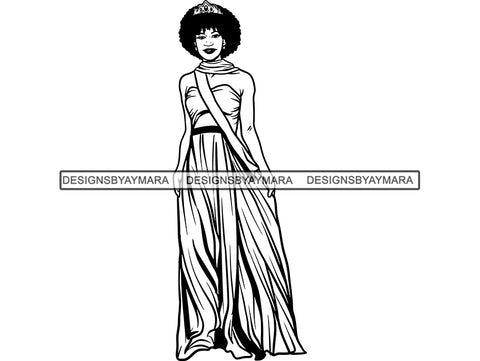 Black Queen SVG File for Silhouette and Cricut
