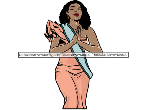 Black Queen Woman God Walk By Faith Goddess Diva Classy Lady .JPG .SVG. PNG With Transparent Background Perfect For Printing Not For Cutting Vector Clipart
