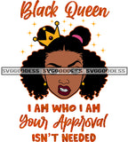 Savage Black Queen Quote I Am Who I Am With Crown SVG JPG PNG Vector Clipart Cricut Silhouette Cut Cutting