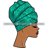 Melanin Woman Close Eyes Side Pose Design Element African American Woman Wearing Hoop Earing White Background Red Lips SVG JPG PNG Vector Clipart Cricut Silhouette Cut Cutting
