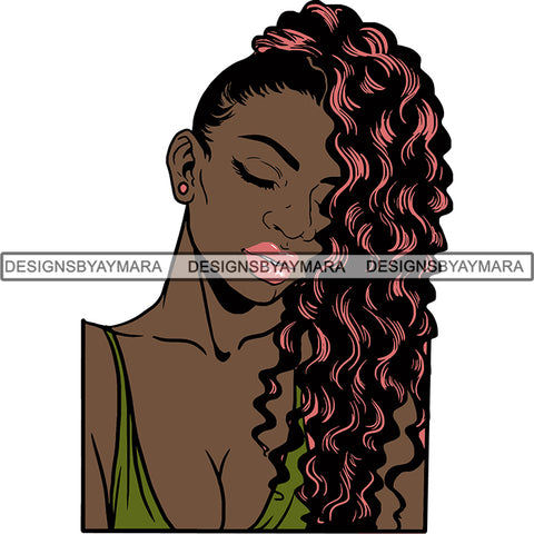 Afro Latina Woman SVG Cutting Files For Silhouette Cricut and More