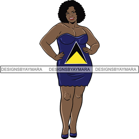 Afro Caribbean Saint Louisa Goddess SVG Cutting Files For Silhouette Cricut and More