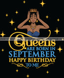 September Birthday Queen SVG Cutting Files For Cricut and More.