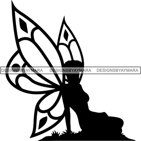 Afro Fairy Fantasy Magic SVG Cut Files For Silhouette and Cricut