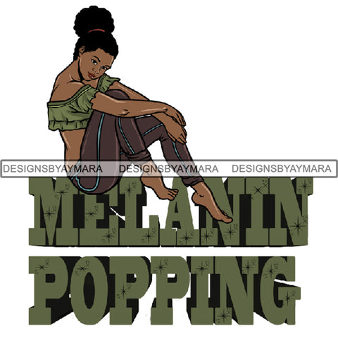 Afro Woman Tattoo Sexy Melanin Nubian Goddess PNG Files For Print Not For Cutting