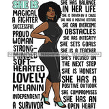 Bundle 20 Afro Woman She's Successful Quotes SVG Files For Cutting and More!