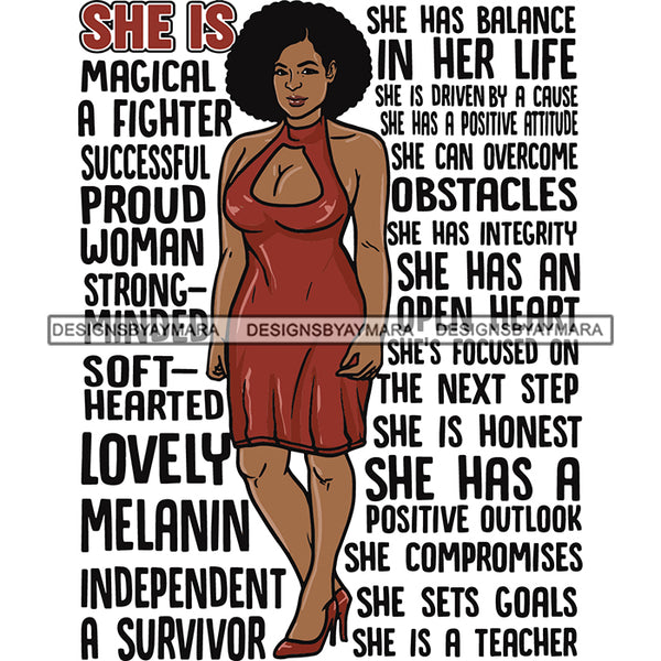 Bundle 20 Afro Woman She's Successful Quotes SVG Files For Cutting and More!